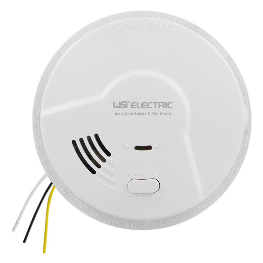 USI – (6 Pack) 5304 Hardwired Ionization Smoke and Fire Alarm with Battery Backup 5304-6PK