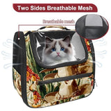 Halloween Pet Carrier Airline Approved Pet Carrier Bag Dog Carrier for Small Medium Cats Dogs Puppies Kitten